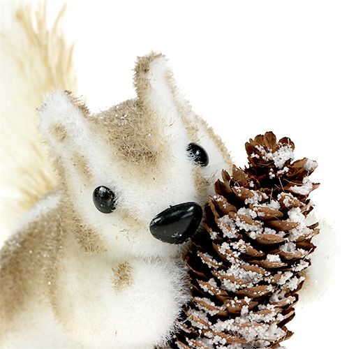 Floristik24 Chipmunk brown with cones 21x14cm