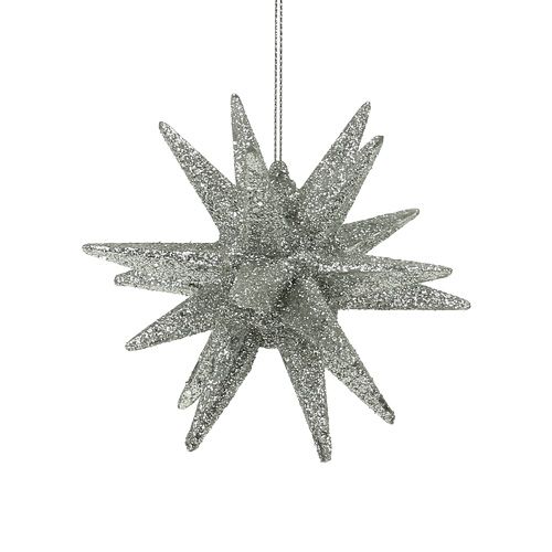 Product Stars with Glitter Champagne 11.5cm 4 pcs