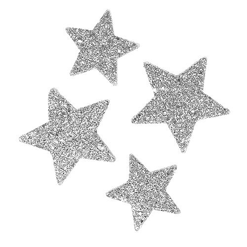 Stars for scattering silver ass. 4-5cm 40pcs