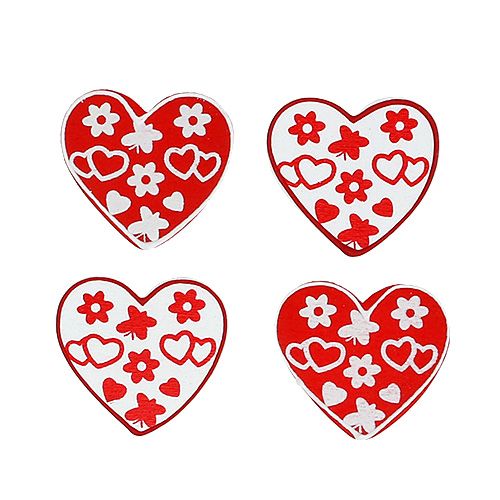Floristik24 Scatter hearts sort. 3cm 24pcs