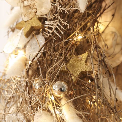 Scattered stars light gold glitter 4-5cm 40pcs | Floristik24.ie