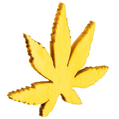 Product Scatter decoration leaves yellow, brown, platinum assorted 4cm 72 pcs