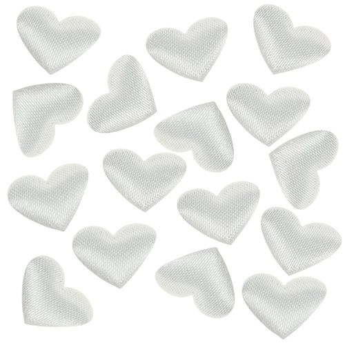 Floristik24 Scatter Decoration Hearts White 14mm 800 Pcs