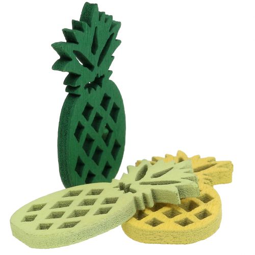 Product Scatter decoration wooden pineapple 3.5cm 72 pcs