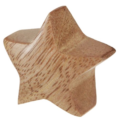 Product Scatter decoration wood mini stars Advent decoration mango wood 3cm 9 pcs