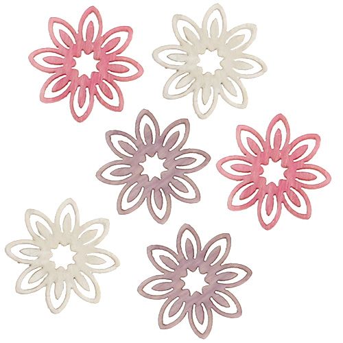 Floristik24 Streudeko wood blossom assorted Ø2cm 144pcs