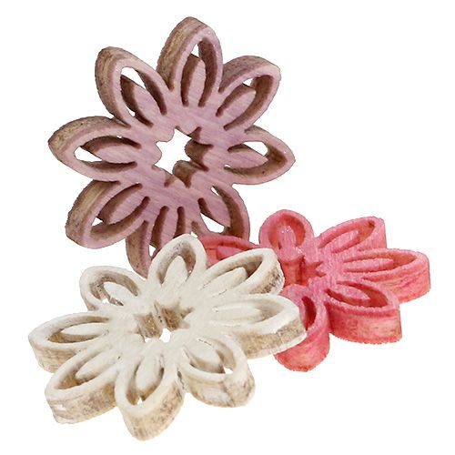 Floristik24 Streudeko wood blossom assorted Ø2cm 144pcs