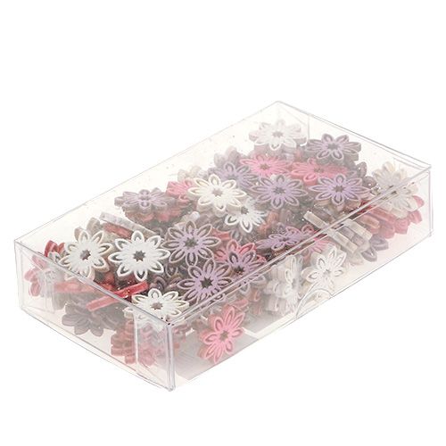 Floristik24 Streudeko wood blossom assorted Ø2cm 144pcs
