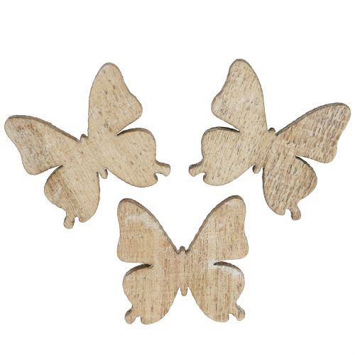 Scattered decoration butterfly wood nature 2cm 144p