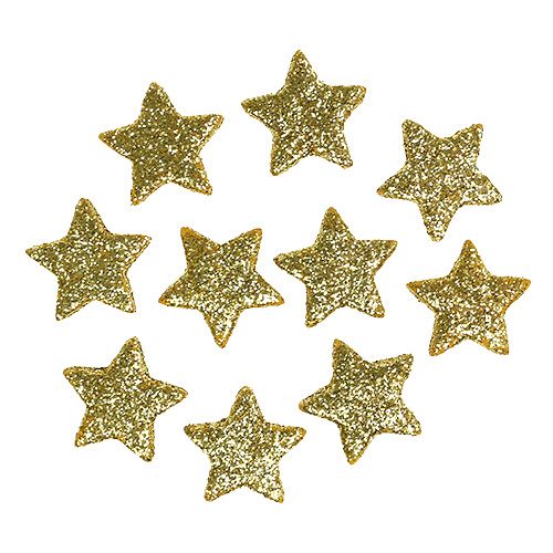 Floristik24 Scattered Christmas star gold 2.5cm 100pcs
