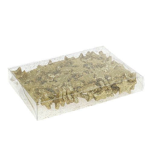 Floristik24 Scattered Christmas star gold 2.5cm 100pcs