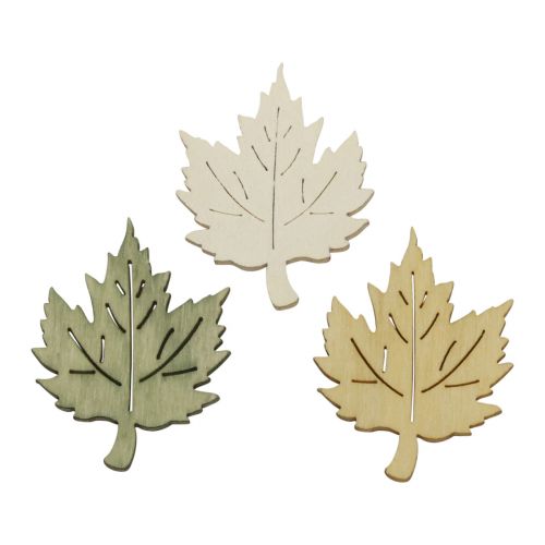 Product Scatter decoration autumn leaves maple decoration colored 3x4cm 72pcs