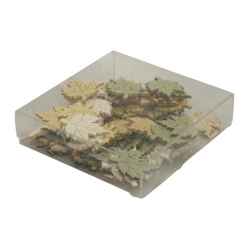 Floristik24 Scatter decoration autumn autumn leaves maple decoration colored 3x4cm 72 pcs
