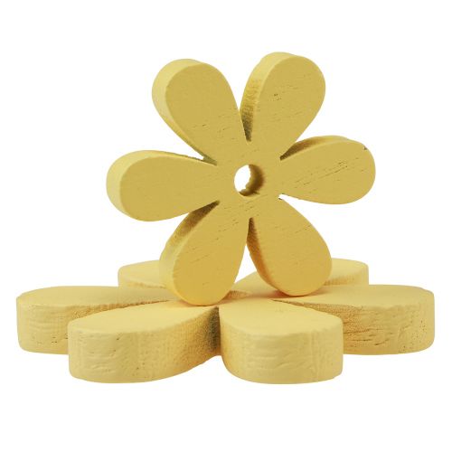 Product Scatter Decoration Wood Yellow Flowers Summer Table Decoration Ø2–6cm 20 pcs