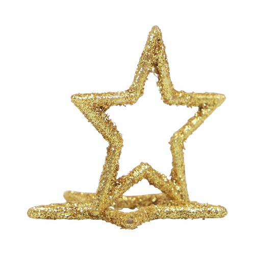 Floristik24 Scatter Decoration Christmas Stars Golden Glitter Ø4cm 120 pcs