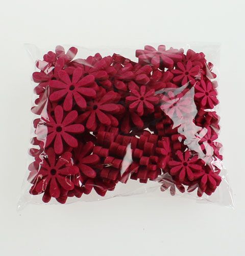 Floristik24 Felt flowers set in pink 96pcs