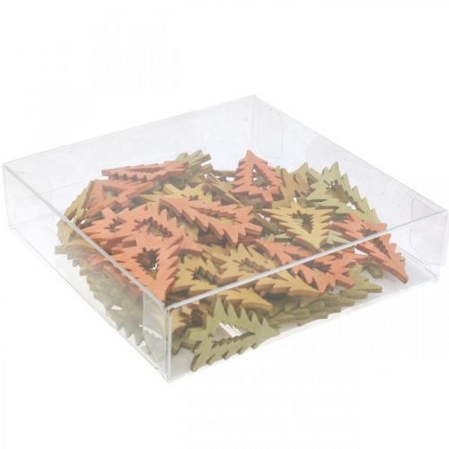 Product Scatter decoration Christmas tree orange 4 cm 72 pcs