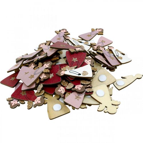 Product Wooden angel scatter decoration angel decoration 4.5×3cm 72 pcs