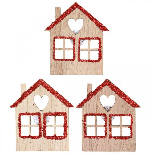 Product Scatter decoration Christmas Christmas decoration house 4.5×5cm 72p