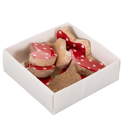 Polka dot socks, Christmas table decoration, 6cm, 8 pieces | Floristik24.ie