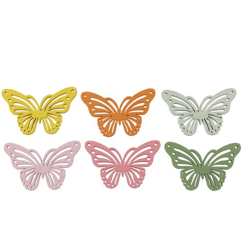 Floristik24 Wooden butterfly scatter decoration 4.5×3cm 48 pcs