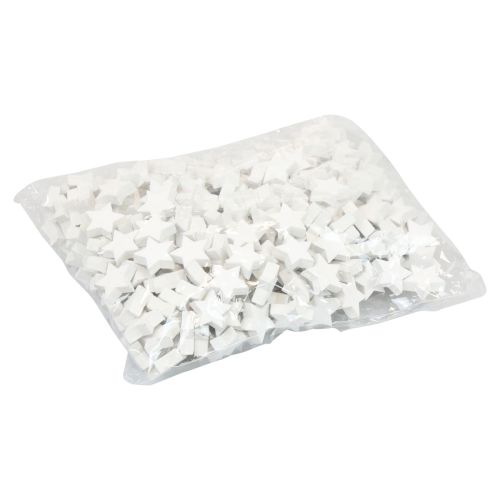 Floristik24 Scatter decoration Christmas stars white wooden stars Ø1.5cm 300pcs
