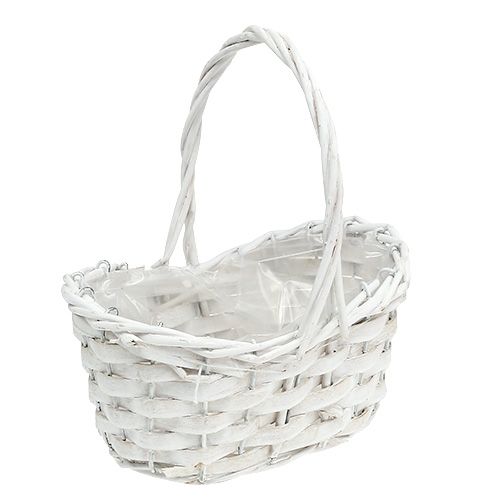 Floristik24 Scatter basket white 20cm x 15cm 1pc
