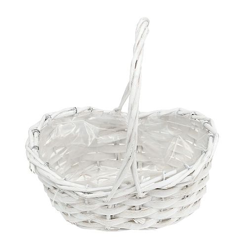 Floristik24 Scatter basket white 20cm x 15cm 1pc