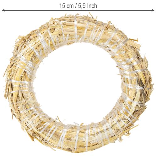 Product Straw ring craft blank for DIY decorations and floristry