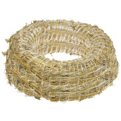 Product Straw wreath blank 35cm Robust DIY decoration 2-piece set