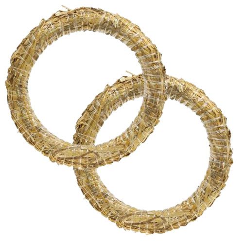 Product Straw wreath for creative craft and decoration ideas 30/4cm 2pcs
