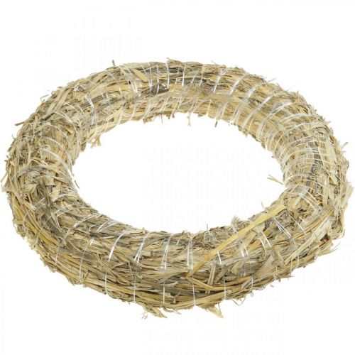 Product Natural straw wreath 35cm, wreath base for decorative wreaths, Advent wreath &amp; year-round decoration, set of 10