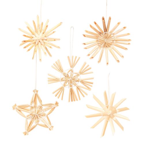 Floristik24 Traditional straw Christmas tree ornaments for festive decoration