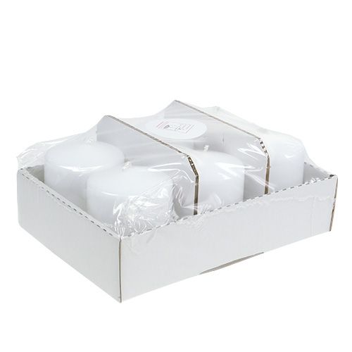 Product Pillar Candle 100/80 White 6 Pcs