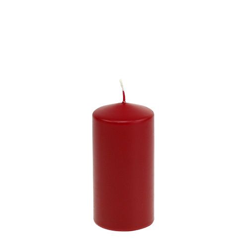 Pillar candle 120/60 old red 16 pcs