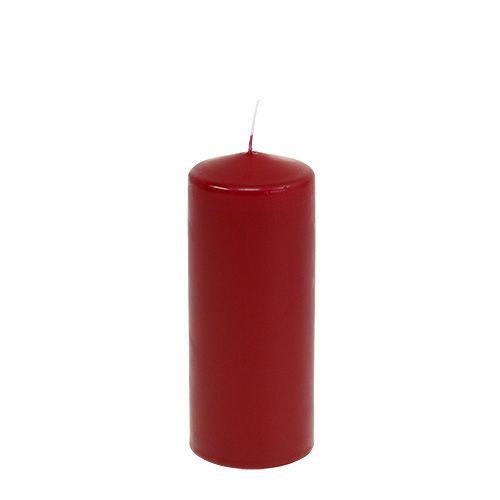Floristik24 Pillar candle 150/60 old red 8pcs