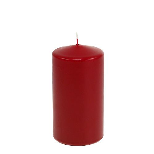 Floristik24 Pillar candle 150/80 old red 6pcs
