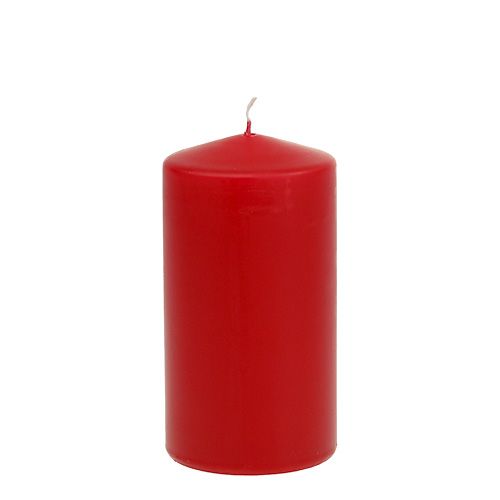 Floristik24 Pillar candle 150/80 red 6pcs