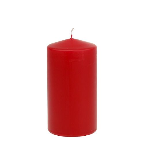 Pillar candle 150/80 red 6pcs