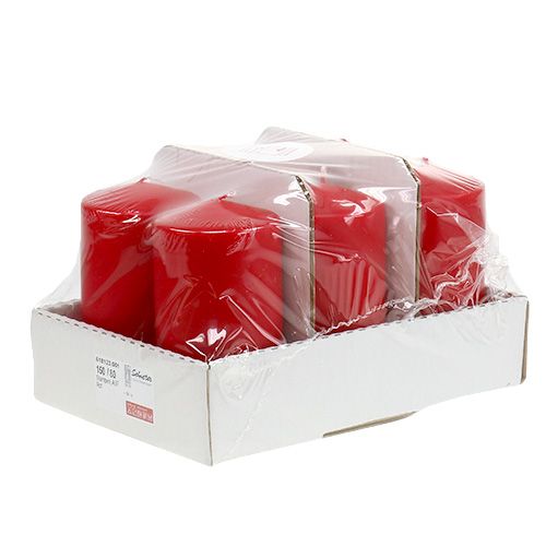Product Pillar candle 150/80 red 6pcs
