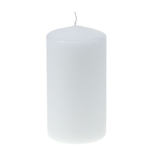 Floristik24 Pillar Candle 150/80 White 6 Pcs