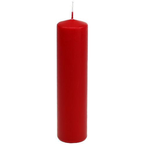 Pillar candles red Advent candles candles red 200/50mm 24pcs