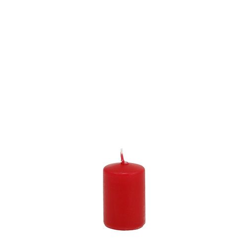 Floristik24 Pillar candles red Advent candles small candles 60/40mm 24pcs