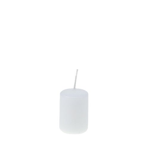 Product Pillar candles white Advent candles small candles 60/40mm 24pcs