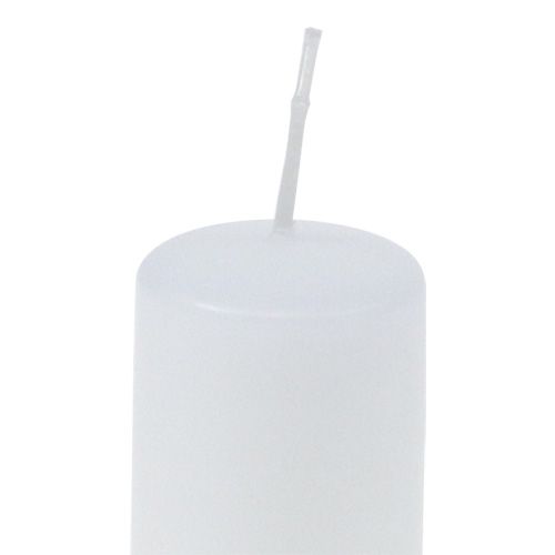 Product Pillar candles white Advent candles small candles 60/40mm 24pcs