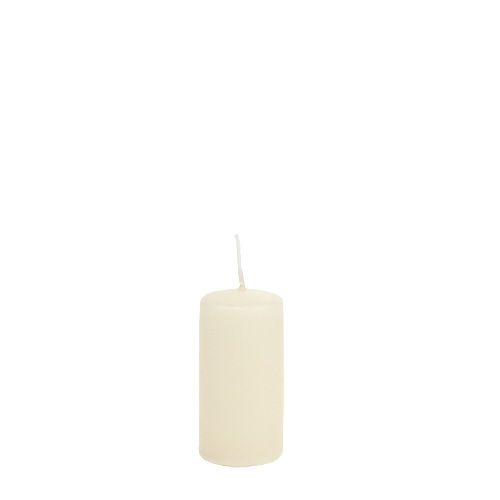 Pillar candle 80/40 cream 24 pcs