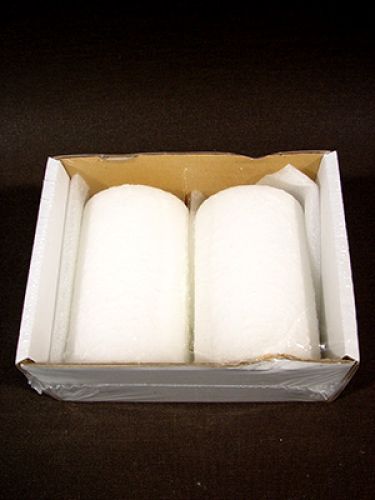 Floristik24 Frosted white pillar candle with a rough surface