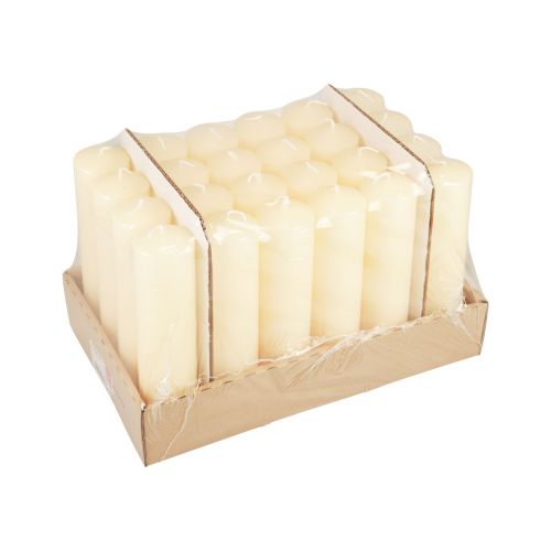 Floristik24 Pillar Candles Cream Advent Candles Candles 200/50mm 24 Pcs