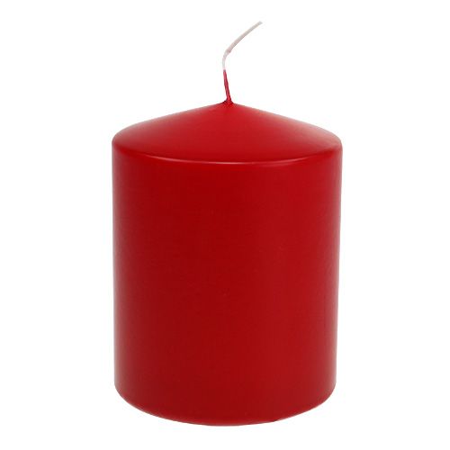 Pillar candles 130/100 red 4pcs