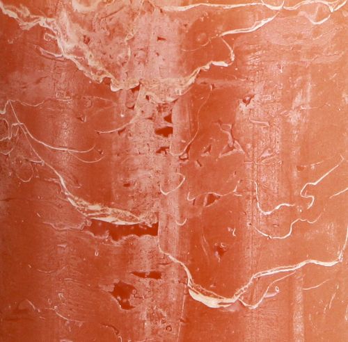 Product Pillar candles, set of 2, dark orange, 85 x 150 mm, solid color, long burning time – decorative candles for living spaces, festive occasions and romantic settings